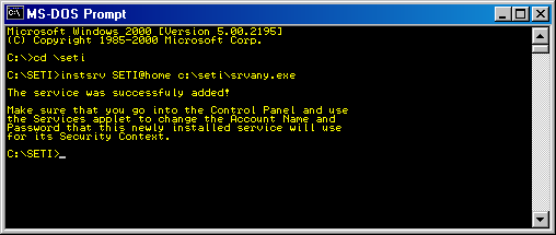 Installing the Service