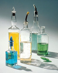 Various bottles of dish detergent