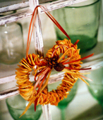 Orange Peel Heart Wreath