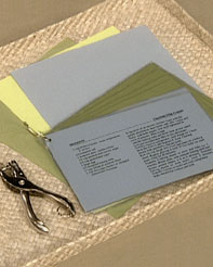 Recipe cards