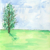 Landscape with tree