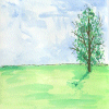 Landscape with tree