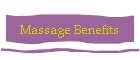 Massage Benefits