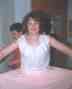 Showing off my new dress at school, 1987.