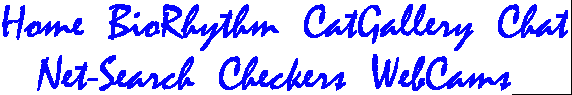 This is a transparent gif,  image map.  Click on a name to go elsewhere.