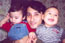 with Aaron (hana's baby boy) & Zarel (nornis's baby boy) @ Aaron's 1st birthday party December 2002