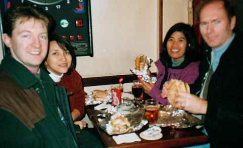 With Lyn and Martial eating the best burgers in the world - Nancy, France!