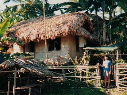 Typical nipa hut