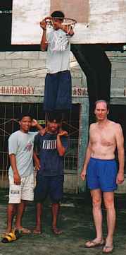 Hanging the nets