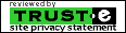 This website was reviewed by Trust-e.org
