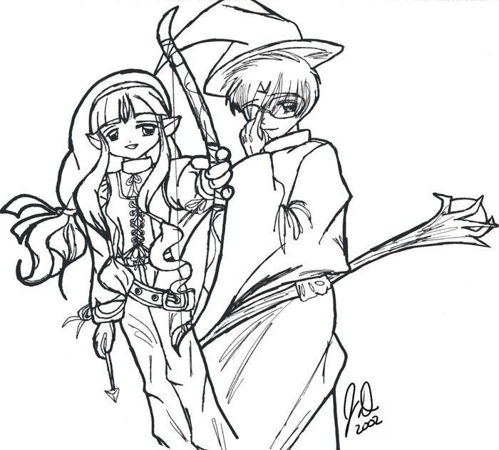 I got inspired from the movie ' The Lord of the Rings...' It's a cool movie... * Grins* Woot Frodo! :3