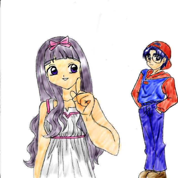 A pic from the front, called Sk8er boy... It's kinda like Eriol and Tomoyo... :P But not much... lol