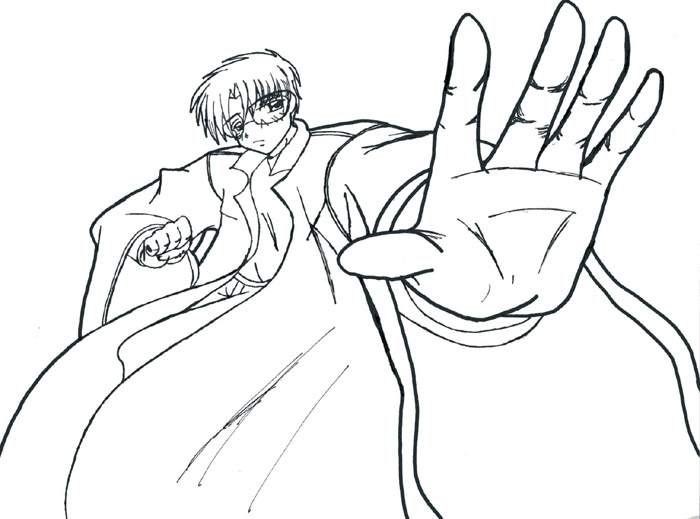Something I just did today.... I drew then inked ( I really stink at Inking... so I'm practicing... It's coming along.. :P) I really liked it... I got inspied after seeing my fav movie ' Lord of the Rings..' Tis a cool movie.. AN: GO FRODO!!!! :3