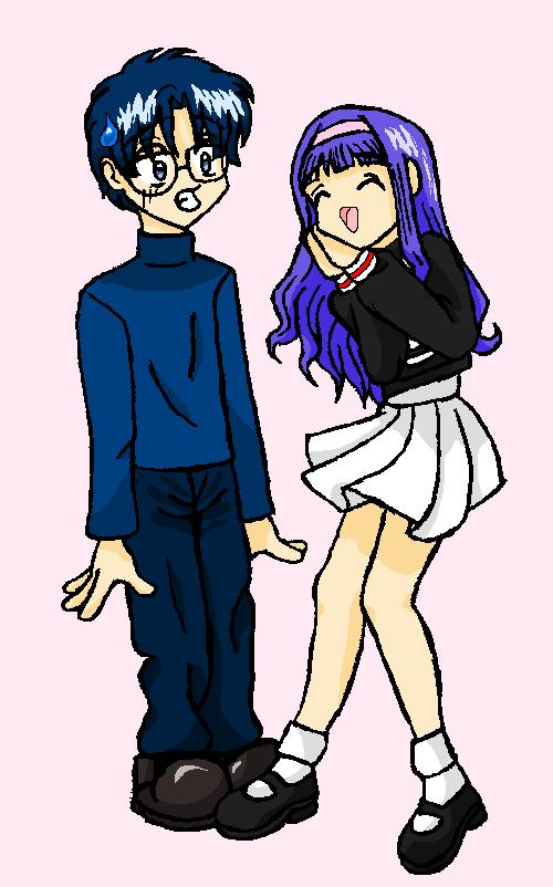 This was like REALLY late at night pic... I LOVE how Tomoyo-chan turned out... but Eriol-kun... I kinda wish I worked on him a bit longer...:P