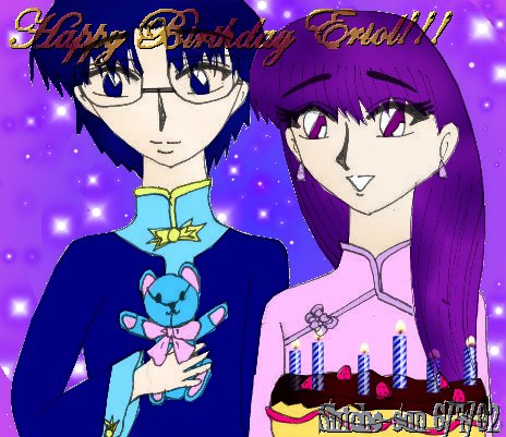 Eriol had a birthday and Tomoyo gave him a gift... :3