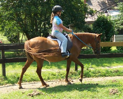 Arianna with youth rider