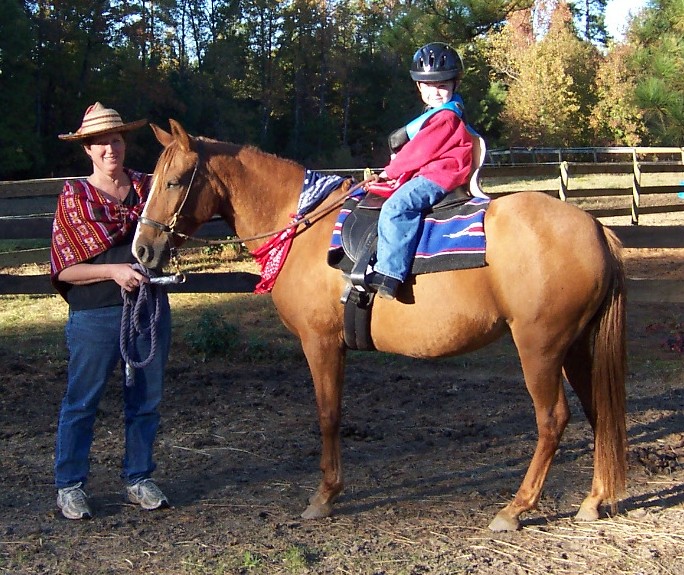 Price and Arianna on a  Halloween ride with Lynn