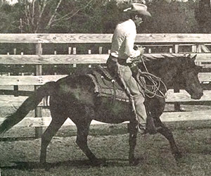 Emperador's grandsire Baron que tal ridden without a bridle