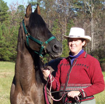 Gracewood Farm's owner with Emperador La Estrella