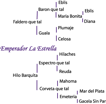 Emperador's pedigree