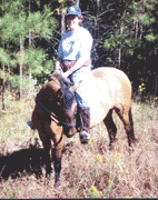 Lynn & Maja on trail ride