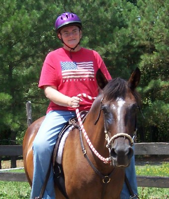 Jan riding Insignia 