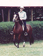 Lynn riding Luisiana in 1978