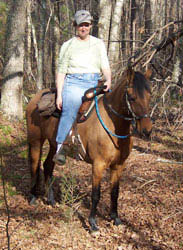 Maja and Lynn trail ride, 2004 