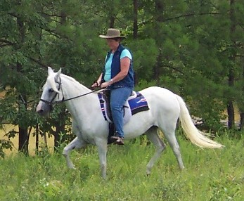 Mia and owner ride