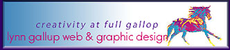 Lynn Gallup Graphic & Web Site  Design offers design for small businesses, horse farms and non-profit organizations. Services also include brochures, business cards and  photo-editing.
