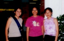 With Tara at Kuching International Airport, our transit destination before flying back to Miri.