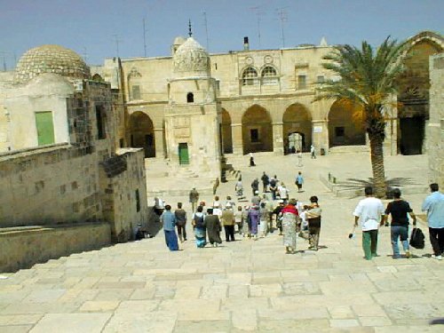 Stairs leading away from the Dome of the Rock