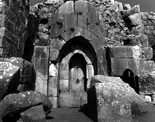 Arch in courtyard