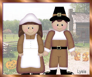 Pilgrim Boy and Girl