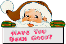 Santa winks Have You Been Good?