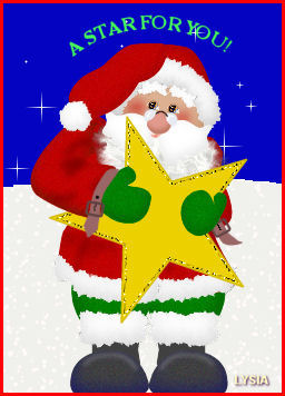 Santa with Star for You