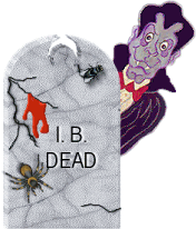 Dracula Behind Tombstone