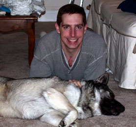 Papa and doggie