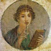 Girl with a Stylus - Sappho  ~Pompeii 60 AD