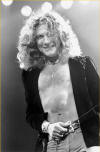 Robert Plant the lead singer of Led Zeppelin