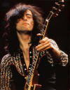 Jimmy Page jammiin on his guitar