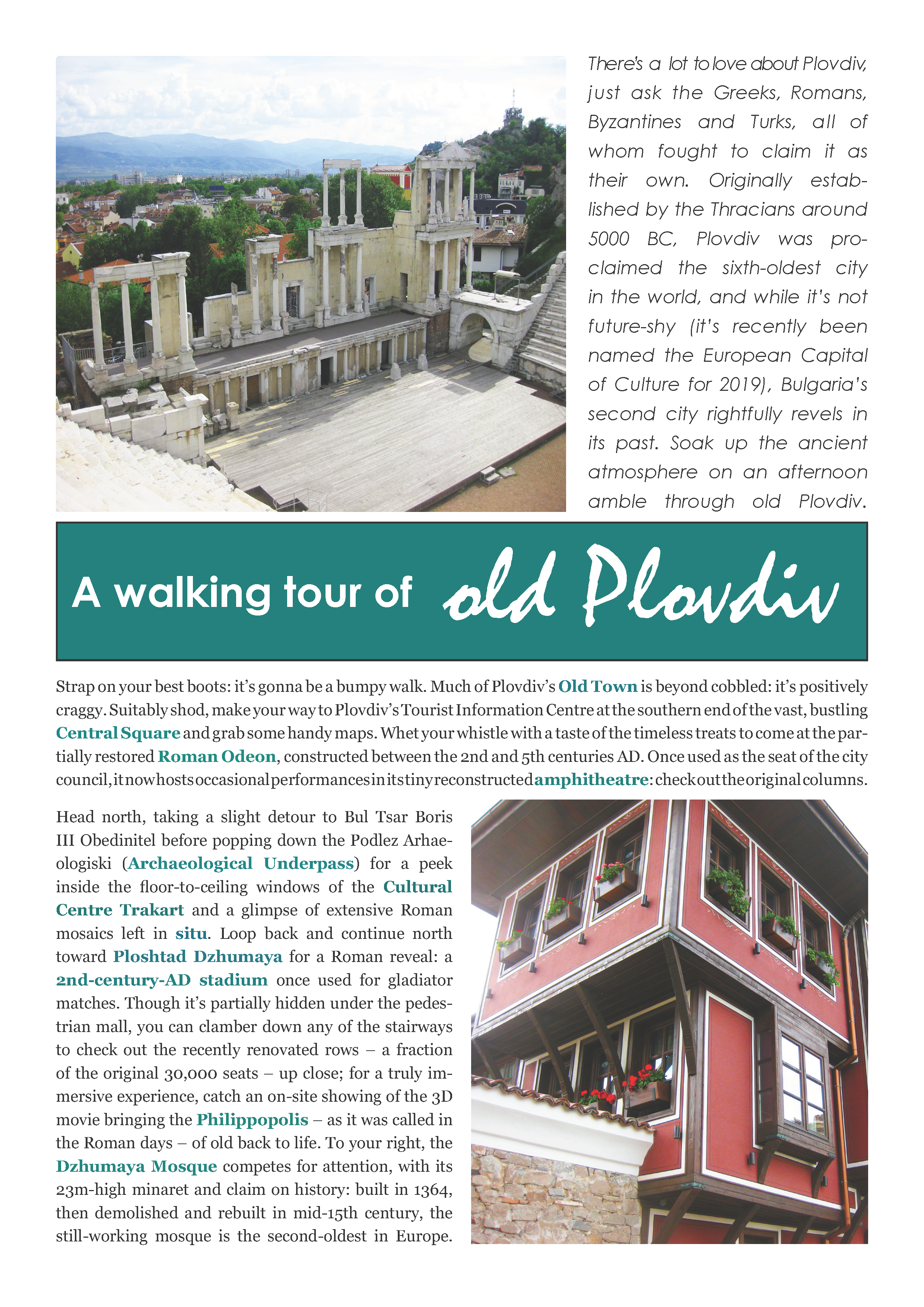 Magazine Travel article