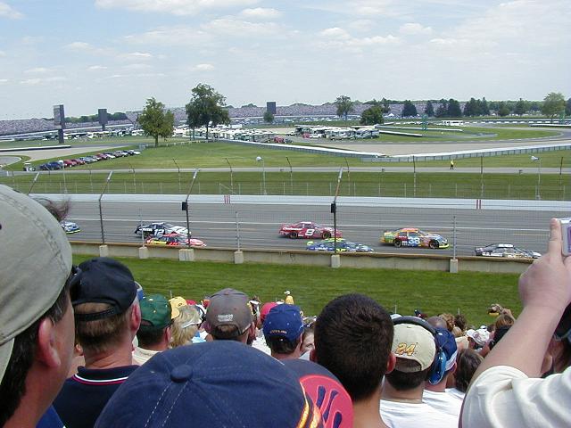 Its a downright joy for a country boy when he hears them engines moan...and its also a pure pleasure to watch that Budweiser 8 car come flying out of turn 4 and buzz right past doing over 180 miles per hour! 