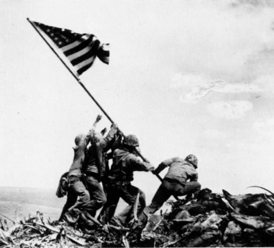 Second Flag raising