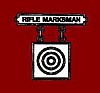 a graphic of Marksman Marksmanship badge