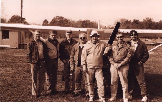 Some Buzzards - early sepia photo