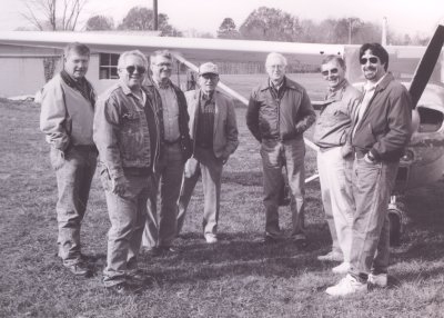 Some Buzzards - b&w photo