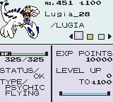 Lugia_28's Stat Screen