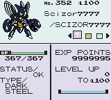 Scizor7777's Stat Screen