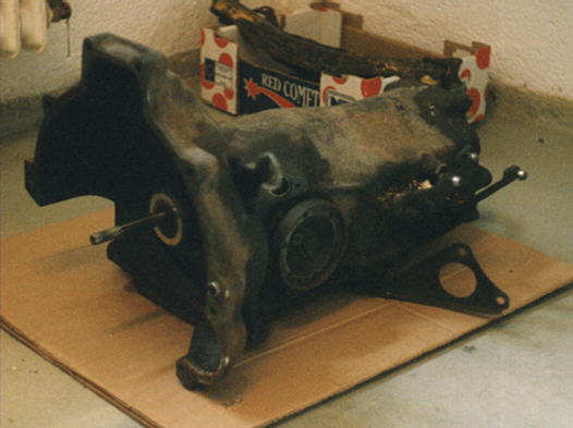 Das Getriebe am Anfang, �lig, schmierig, rostig!